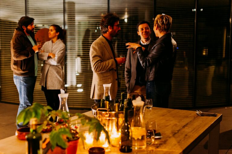 Professional networking reception in New York City